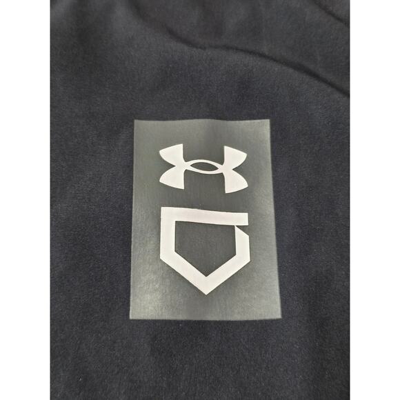 Under Armour softball black hooded pullover shirt jacket with pockets - medium - Picture 3 of 6